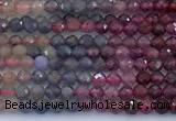 CRZ1202 15 inches 2mm faceted round ruby sapphire beads