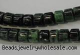 CRZ82 15.5 inches 7*8mm tyre ruby zoisite gemstone beads