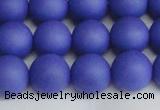 CSB1414 15.5 inches 12mm matte round shell pearl beads wholesale