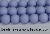 CSB1701 15.5 inches 6mm round matte shell pearl beads wholesale