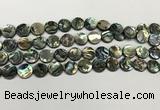 CSB4169 15.5 inches 10mm coin abalone shell beads wholesale