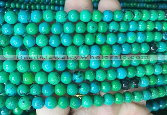 CSBS03 15 inches 6mm round synthetic chrysocolla gemstone beads wholesale