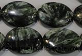 CSH135 15.5 inches 18*25mm oval natural seraphinite gemstone beads