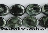 CSH14 15.5 inches 13*18mm oval natural seraphinite beads wholesale