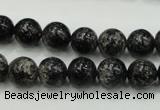 CSI02 15.5 inches 10mm round silver scale stone beads wholesale