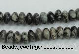 CSI04 15.5 inches 4*8mm rondelle silver scale stone beads wholesale