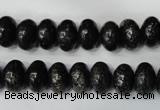 CSI68 15.5 inches 6*10mm rondelle silver scale stone beads wholesale