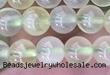 CSJ319 15.5 inches 6mm round serpentine new jade beads
