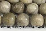 CSL152 15.5 inches 8mm round 

sliver leaf jasper beads wholesale