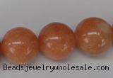 CSM08 15.5 inches 18mm round salmon stone beads wholesale