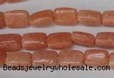 CSM18 15.5 inches 8*12mm rectangle salmon stone beads wholesale