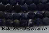 CSO811 15.5 inches 6mm round matte sodalite gemstone beads