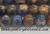 CSO831 15.5 inches 6mm round orange sodalite beads wholesale