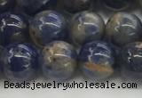 CSO832 15.5 inches 8mm round orange sodalite beads wholesale