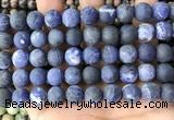 CSO843 15.5 inches 10mm round matte sodalite beads wholesale