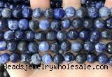 CSO848 15 inches 10mm faceted round sodalite beads wholesale