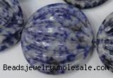 CSO85 15.5 inches 35mm flat round sodalite gemstone beads