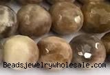 CSS822 15 inches 10mm faceted round sunstone beads