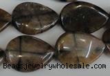 CST50 15.5 inches 18*25mm flat teardrop staurolite gemstone beads