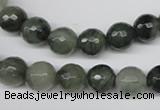 CSW12 15.5 inches 8mm faceted round seaweed quartz beads wholesale
