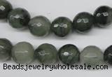 CSW14 15.5 inches 10mm faceted round seaweed quartz beads wholesale