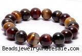 CTB07 7 inches 10mm round tiger eye stretch bracelet wholesale