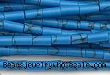 CTB1015 15 inches 2*4mm tube imitation turquoise beads