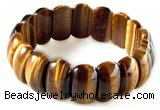 CTB17 7.5 inches 7*11*18mm  yellow tiger eye stretch bracelet