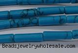CTB342 15.5 inches 4*13mm tube imitation turquoise beads wholesale