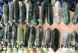 CTD2245 Top drilled 10*22mm - 12*45mm faceted nuggets Indian agate beads