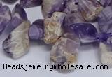 CTD3602 Top drilled 10*14mm - 13*18mm nuggets dogtooth amethyst beads