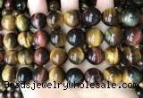 CTE2197 15.5 inches 18mm round mixed tiger eye beads wholesale