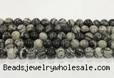 CTJ413 15.5 inches 10mm round black water jasper gemstone beads wholesale