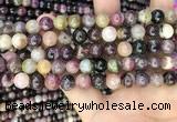 CTO672 15.5 inches 8mm round natural tourmaline beads wholesale