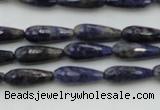 CTR04 15.5 inches 6*16mm faceted teardrop sodalite gemstone beads