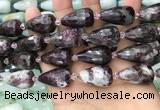 CTR360 15.5 inches 15*25mm faceted teardrop tourmaline beads