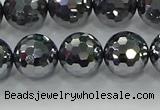 CTZ622 15.5 inches 8mm faceted round terahertz beads wholesale