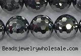 CTZ623 15.5 inches 10mm faceted round terahertz beads wholesale