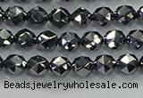 CTZ630 15.5 inches 4mm faceted nuggets terahertz beads wholesale