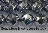 CTZ633 15.5 inches 10mm faceted nuggets terahertz beads wholesale