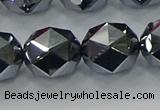 CTZ635 15.5 inches 14mm faceted nuggets terahertz beads wholesale