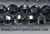 CTZ642 15.5 inches 8mm faceted round terahertz beads wholesale