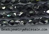 CTZ646 15.5 inches 5*8mm faceted rice terahertz beads wholesale