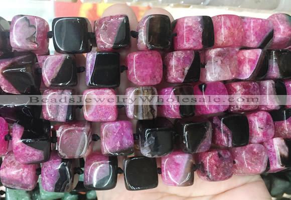 CUBS120 15 inches 12*13mm cube agate gemstone beads wholesale