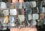 CUBS128 15 inches 14*15mm cube agate gemstone beads wholesale CUBS128 15 inches 14*15mm cube agate gemstone beads wholesale