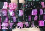 CUBS129 15 inches 14*15mm cube agate gemstone beads wholesale