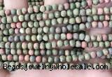 CUG190 15.5 inches 4mm round matte unakite beads wholesale
