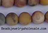 CVJ16 15.5 inches 14mm round matte venus jasper beads wholesale