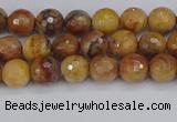 CVJ21 15.5 inches 4mm faceted round venus jasper beads wholesale