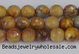 CVJ22 15.5 inches 6mm faceted round venus jasper beads wholesale